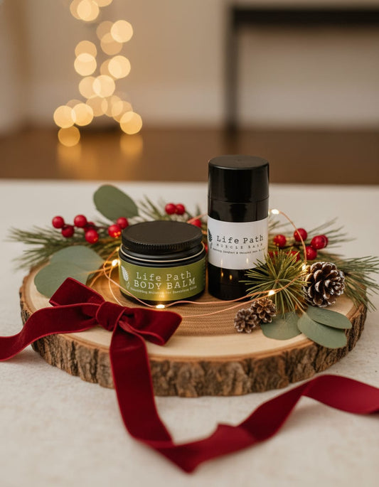 Body Balm Jar &  Muscle Balm Roller Combo